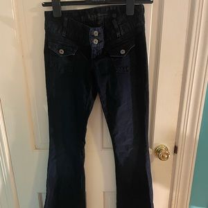 Guess dark wash flare jeans
